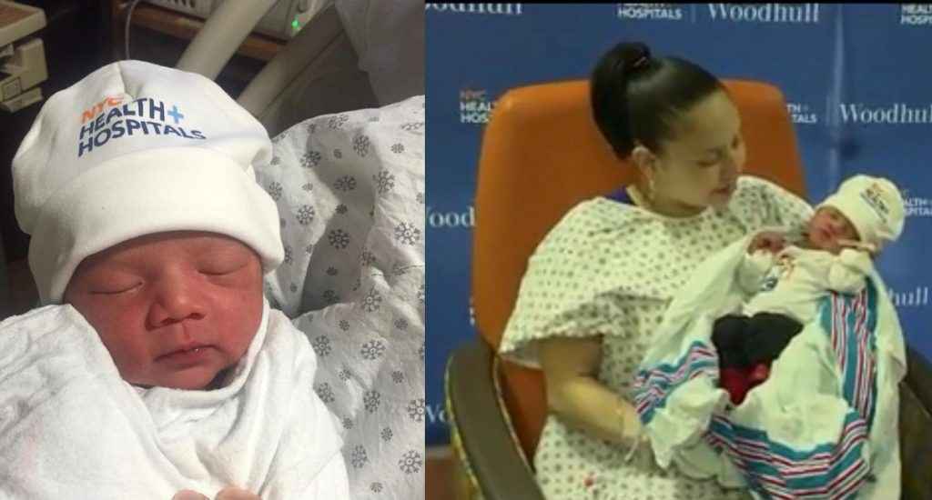 Es De Origen Dominicano Uno De Los Primeros Bebes Nacidos En 18 En Hospital De Brooklyn El Jacaguero