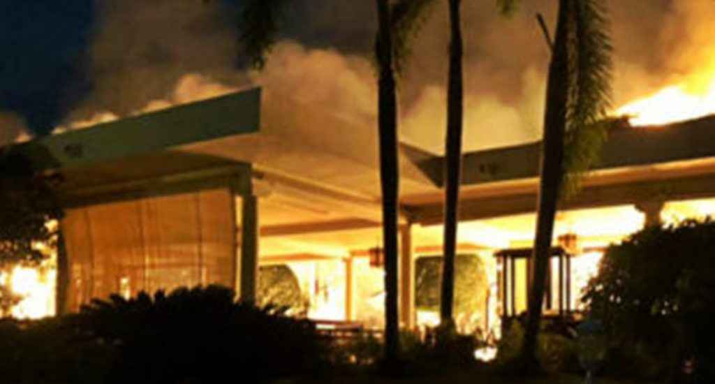 incendio hotel Meliá Caribe