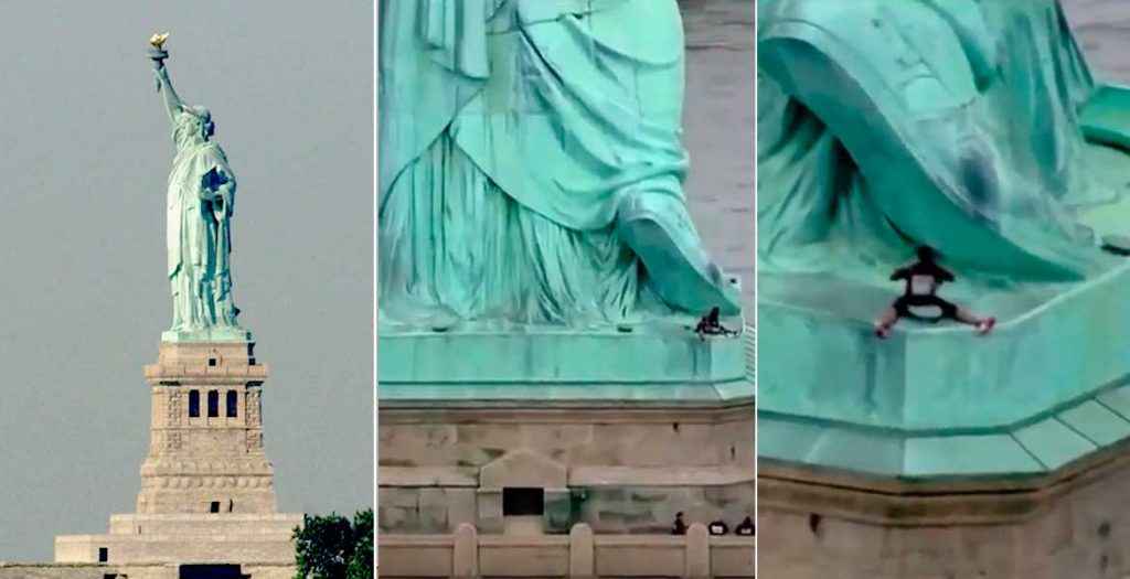 Mujer estatua de la Libertad