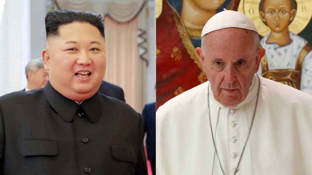 Kim Jong Un y Papa francisco