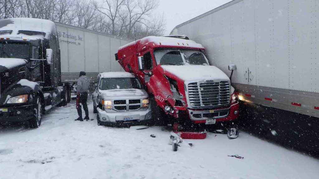 nevadas en Kansas accidente