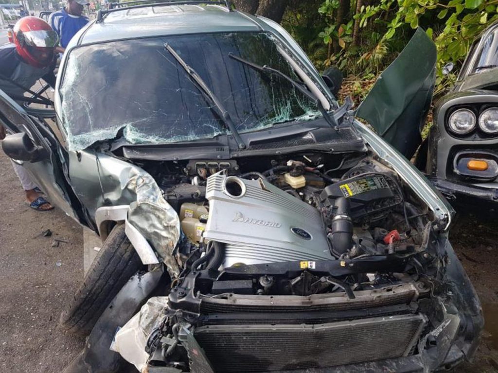 Accidente de tránsito deja cinco personas heridas en Cabarete Puerto Plata2