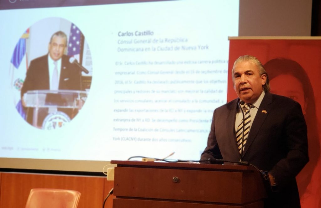 Cónsul Carlos Castillo destaca rol de la mujer dominicana en EE. UU. durante panel con WEnyc
