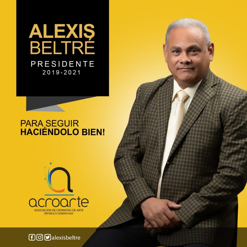 Banner Alexis Beltré presidente Acroarte 2019 2021