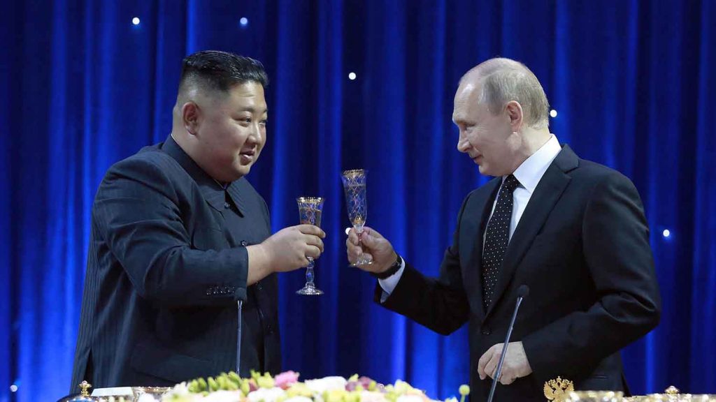 Putin con Kim Jong un