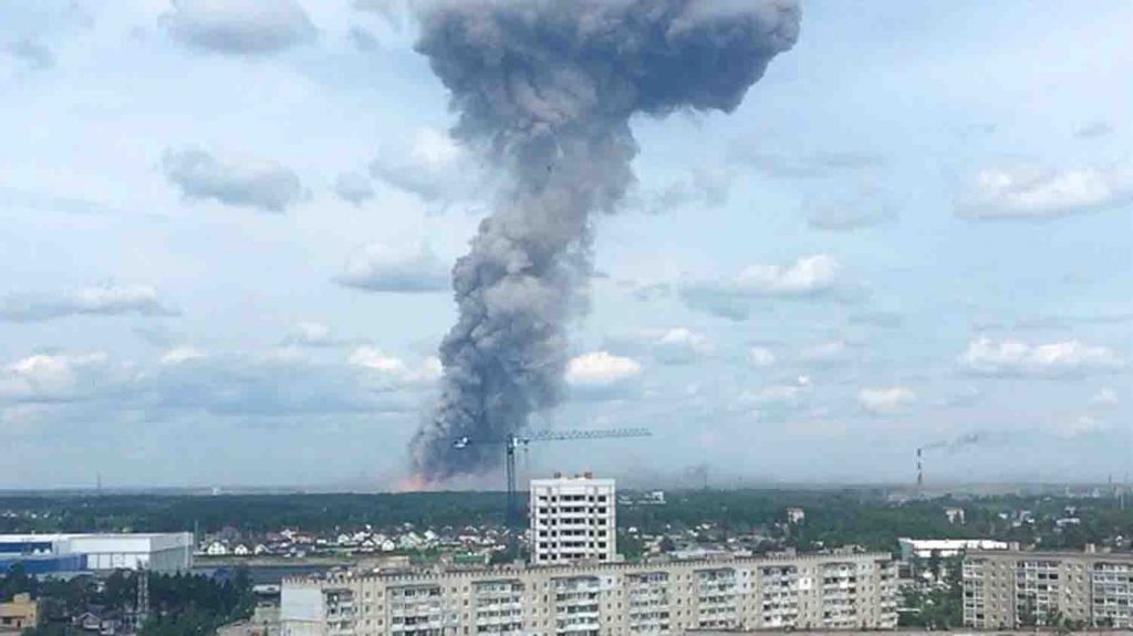 Nizhni explosion en una fabrica militar rusa