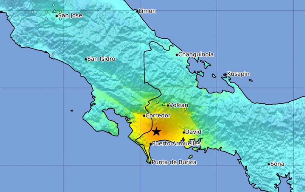 terremoto Costa Rica y Panamá