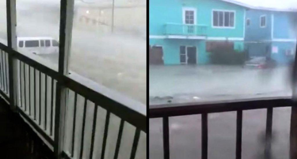 Grandes inundaciones en el noroeste de Bahamas tras la llegada de Dorian