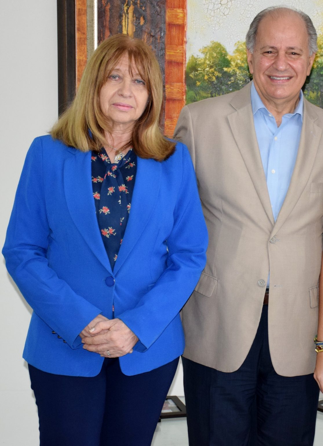 Doctores Jacqueline Boin y Embajador José Serulle Ramia
