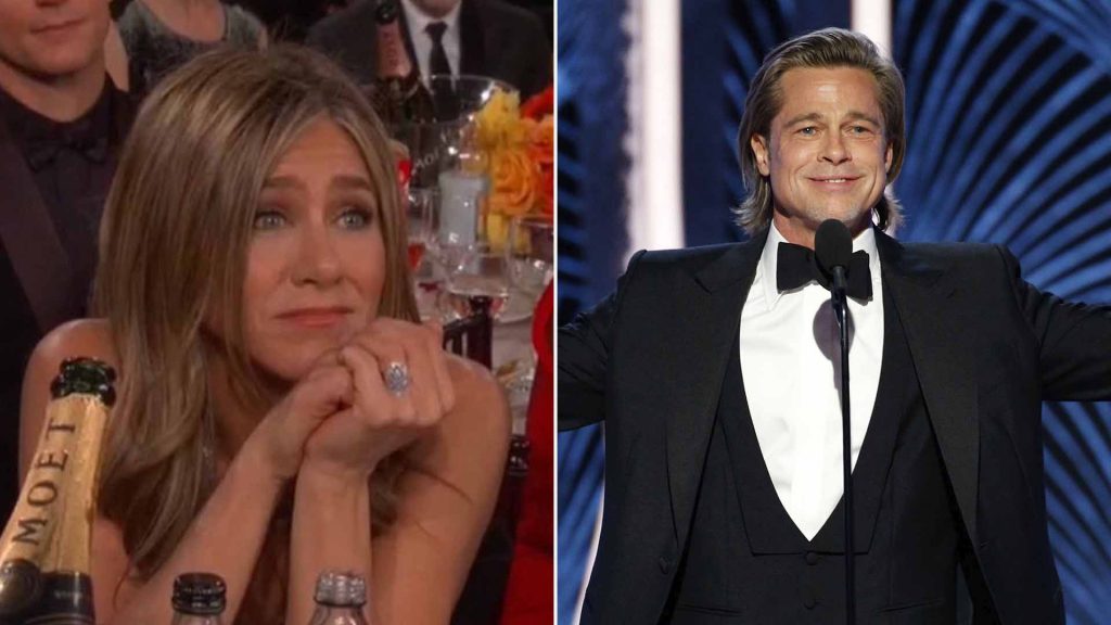 El discurso de Brad Pitt al recibir su Globo de Oro: una broma sobre sus romances y la mirada de Jennifer Aniston que enloqueció a las redes Jennifer Aniston que enloqueció las redes