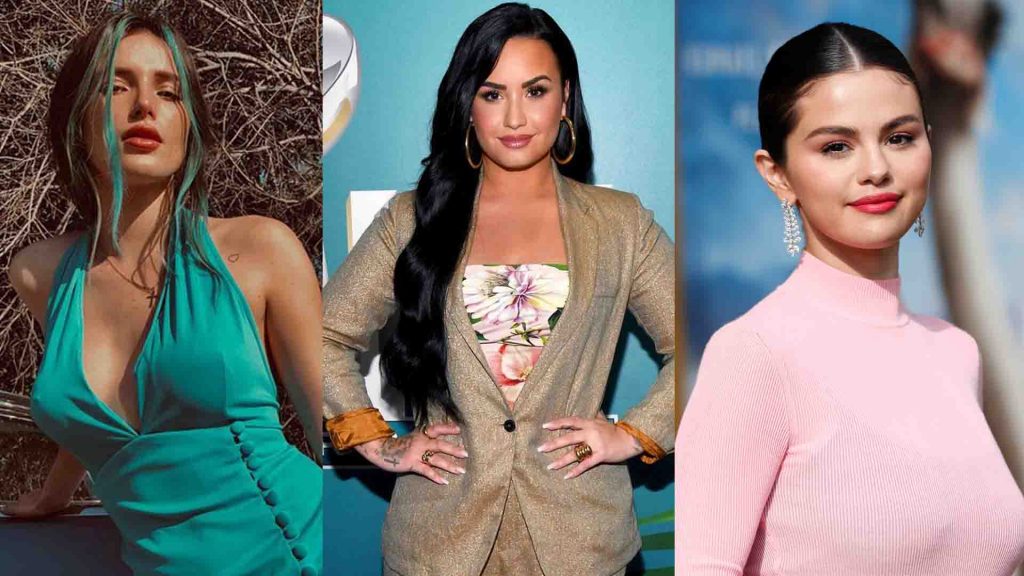 Bella Thorne Demi Lovato y Selena Gomez