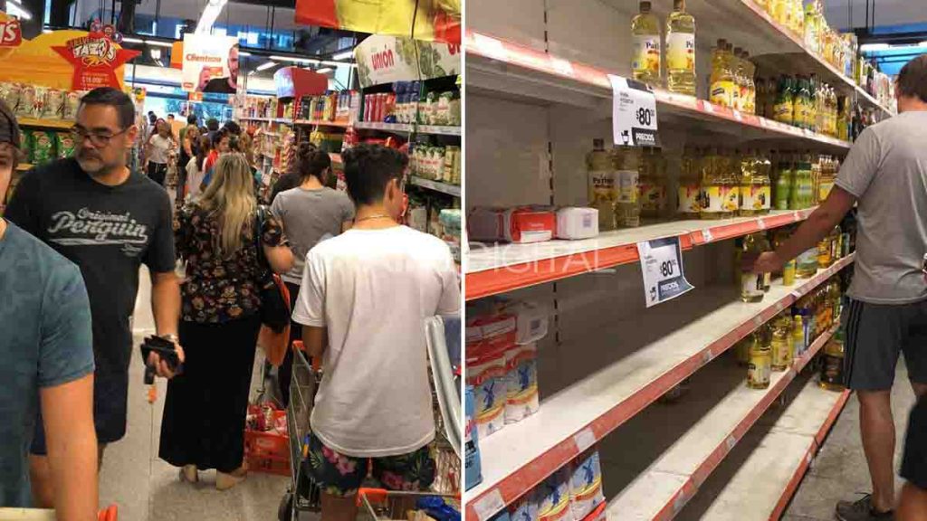 Dominicanos NYC abarrotan supermercados