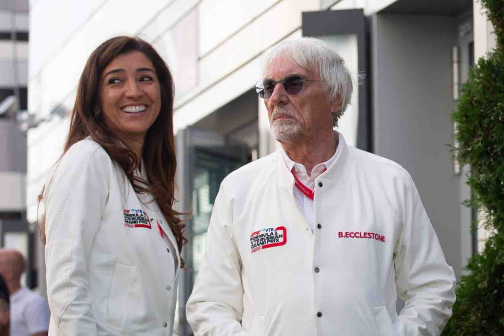 Bernie Ecclestone y Fabiana Flosi en Sochi