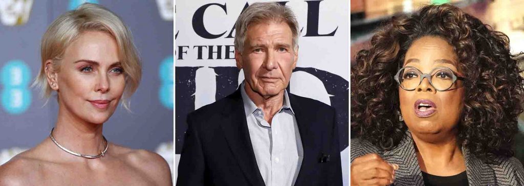 Charlize Theron Harrison Ford y Oprah Winfrey