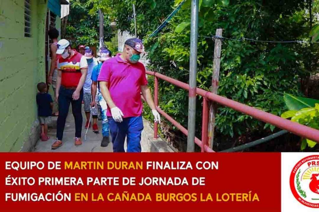 Martín Durán fumigación COVID 19