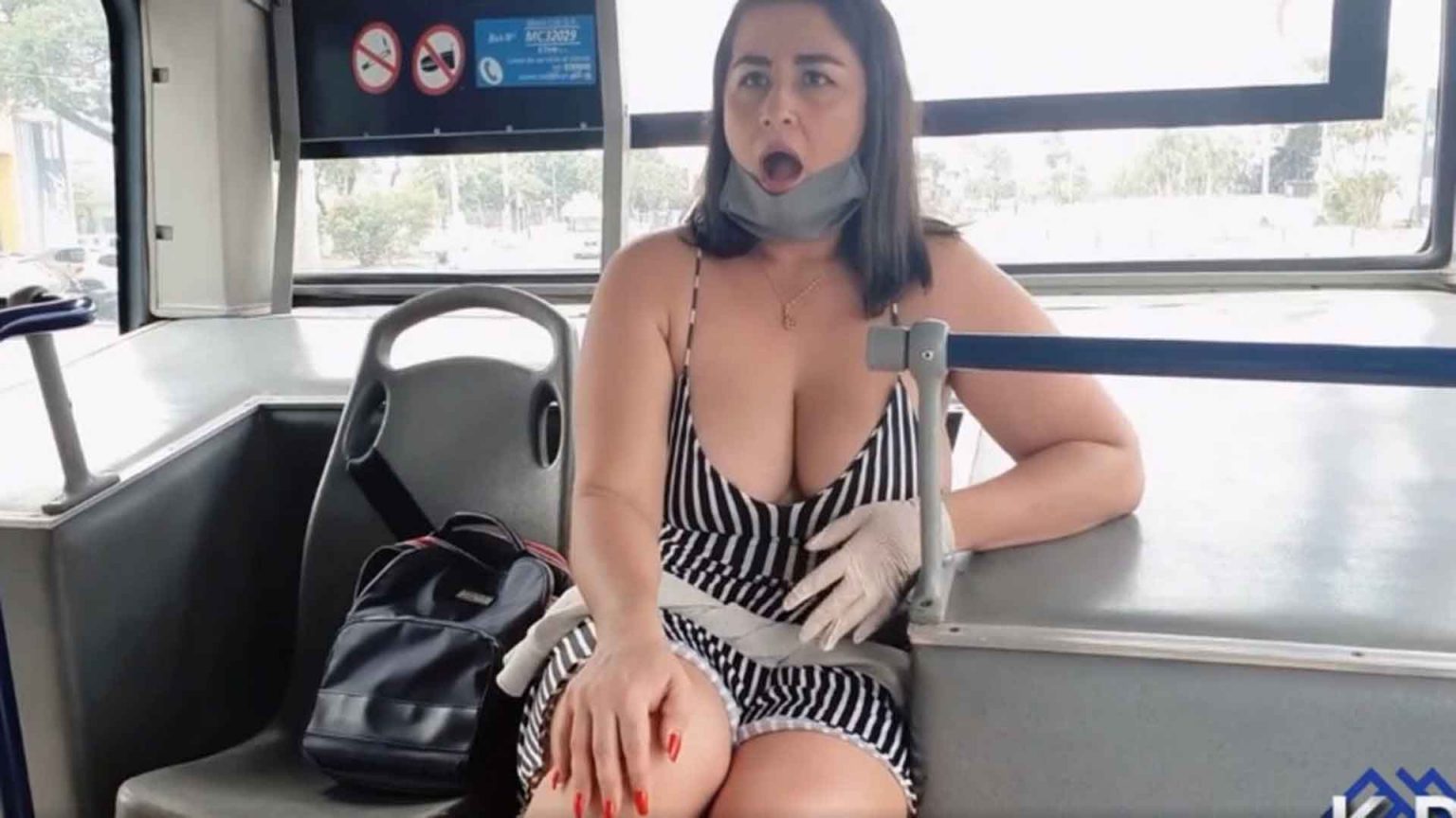 grabaron video porno en un bus