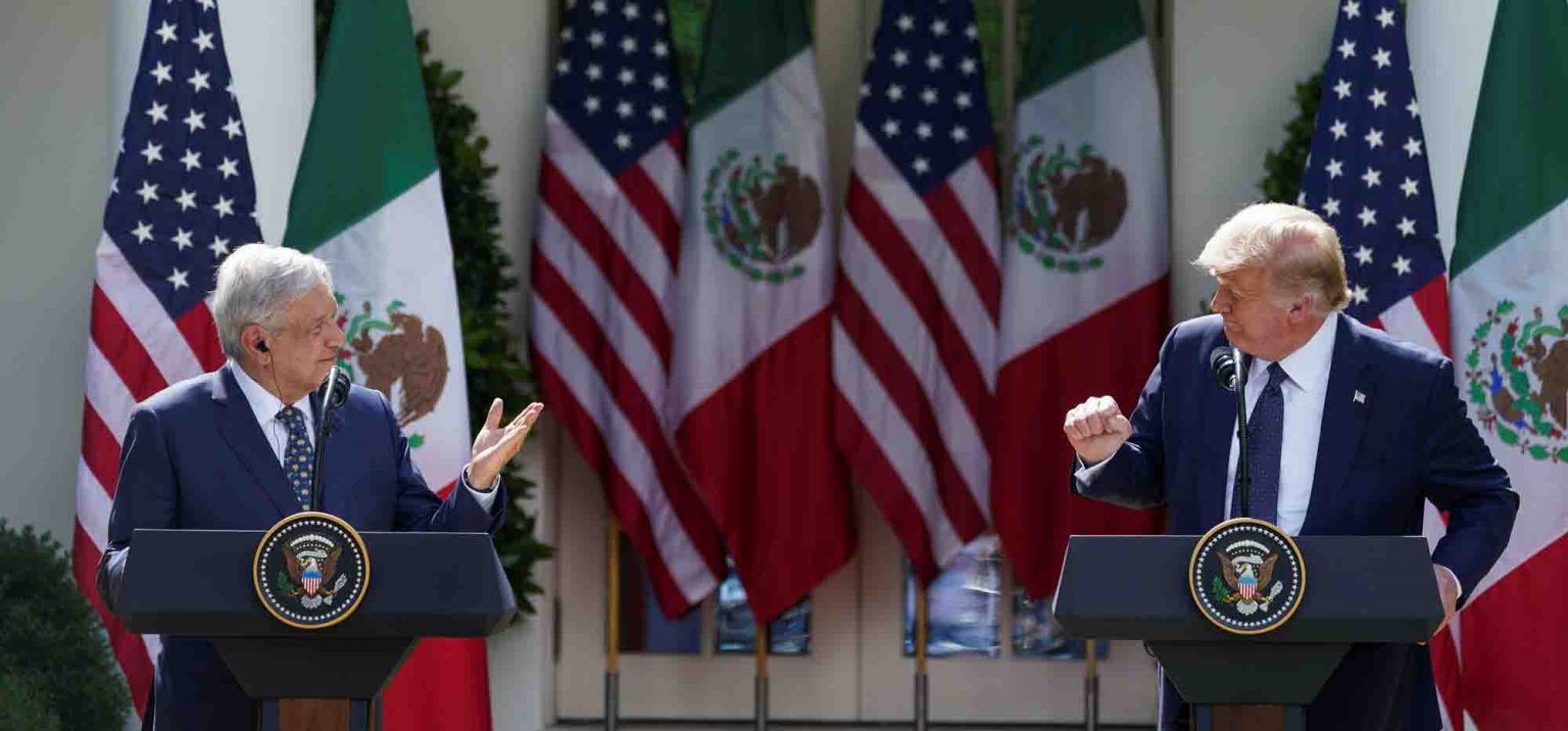 Trump junto a López Obrador