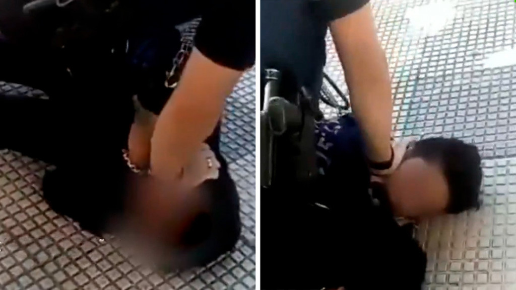 La detención de un menor en España al que inmovilizan con la misma maniobra que aplicaron a George Floyd Detencion large