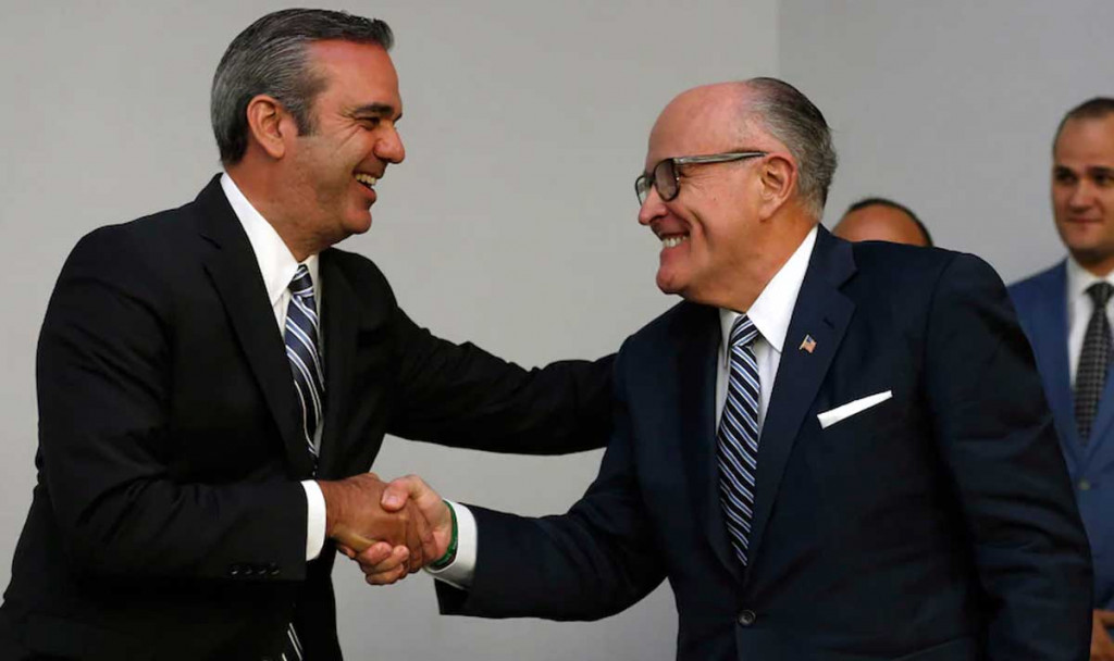 Guiliani entregó recomendaciones como consultor en seguridad de Abinader para combatir delincuencia en RD Guiliani