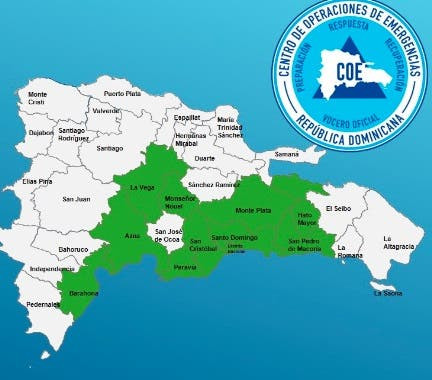 COE emite alerta verde para 10 provincias 1 40 large