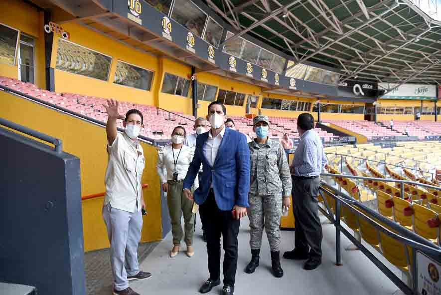 Salud Publica y LIDOM inspeccionan el Estadio Cibao y salen complacidos LIDOM