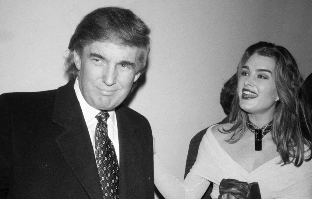 Trump y Brooke Shields large