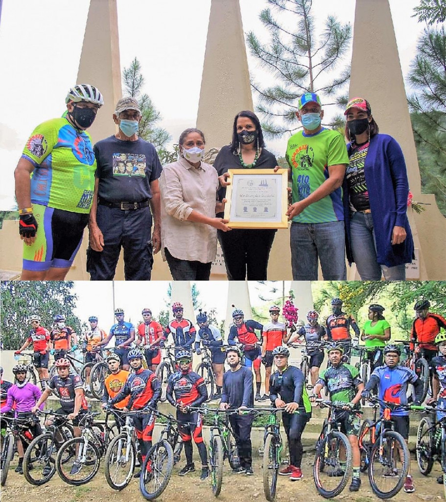 Ciclistas de COCINORTE MTB realizan homenaje a Hermanas Mirabal “Una Flor Para Las Mariposas” Ciclistas large