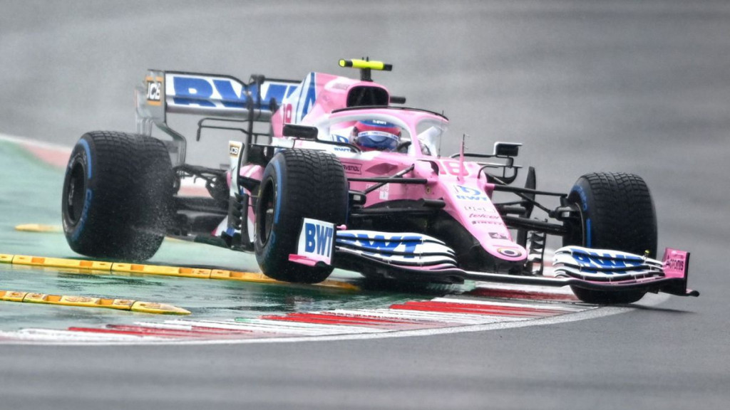 Stroll le quita la pole a Verstappen, Hamilton sale 6º Lance Stroll pole large