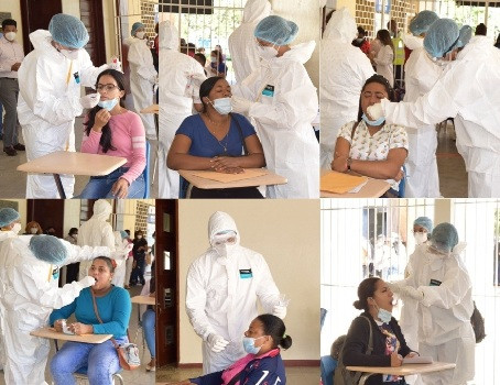 Ciencias de la Salud UASD y Área V del Ministerio de Salud Pública realizan operativo de pruebas PCR OPERATIVO large