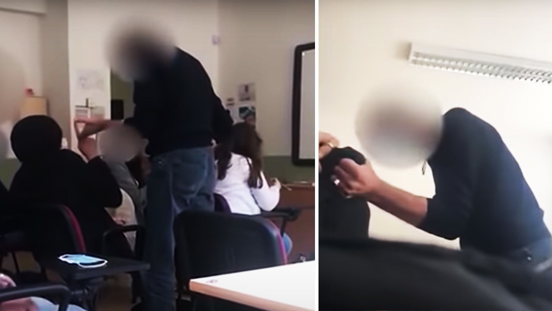 Un profesor abofetea a un alumno por no usar mascarilla