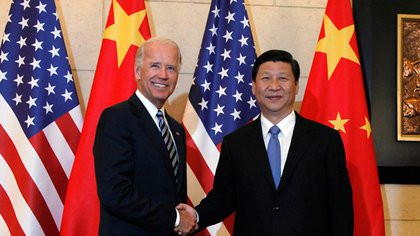 China felicitó a Joe Biden por su victoria presidencial Xi Jinping y Joe Biden large