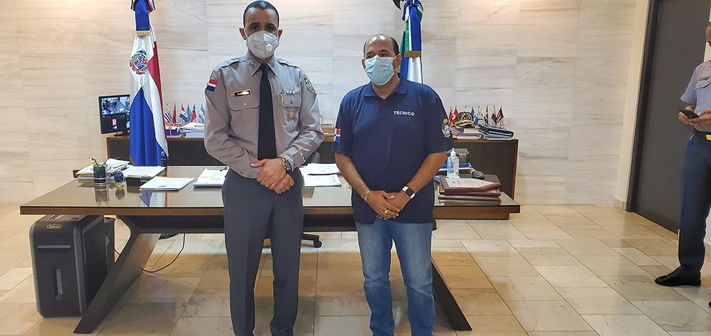 Inicia este domingo primera Copa virtual Navideña de la Policía Nacional dedicada al Mayor General Lic. Edward Ramón Sánchez González Director de la Policía Nacional Mayor General Lic. Edward Ramón Sánchez González director de la Policía Nacional y Lic. Braulio Ramírez Vicepresidente C.O 2 large