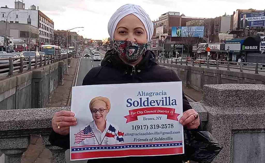 Dirigente del PRM Altagracia Soldevilla se postula a concejala en distrito 15 de El Bronx Altagracia Soldevilla large
