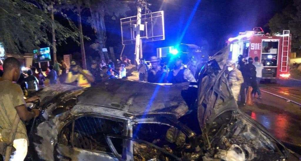 accidente Muere carbonizado oficial de la FARD large