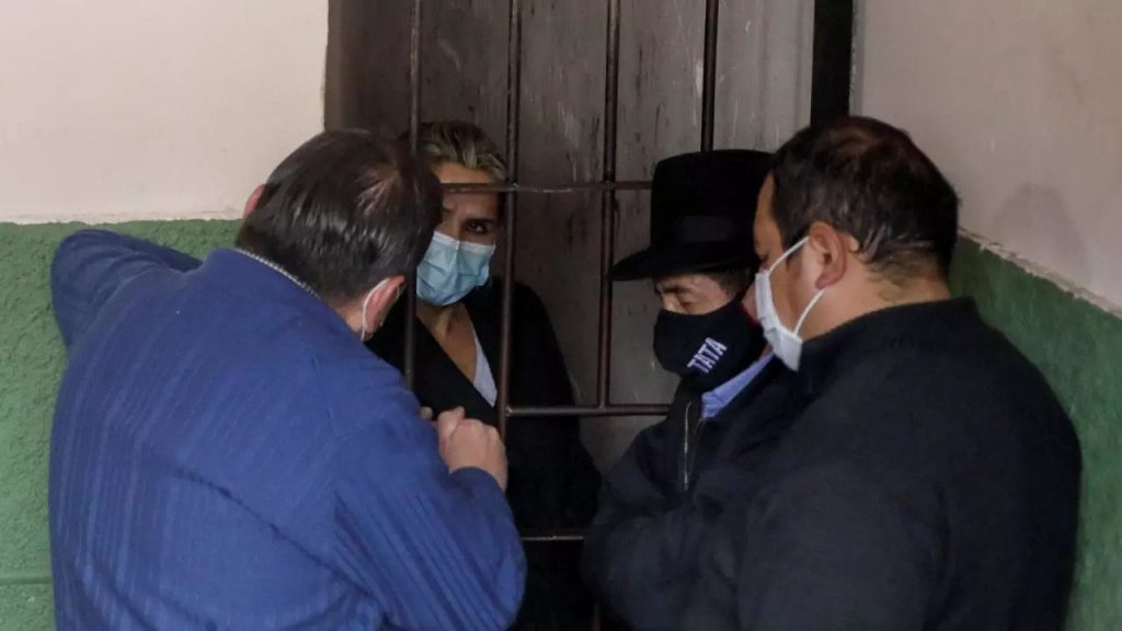Jeanine Anez presa en la carcel de Bolivia
