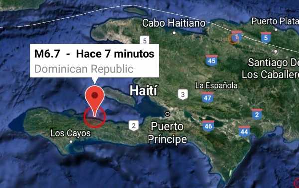 mapa de haiti