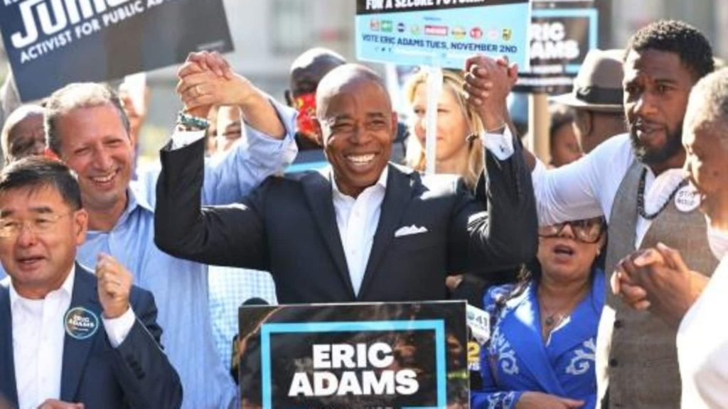 Eric Adams es elegido alcalde de Nueva York