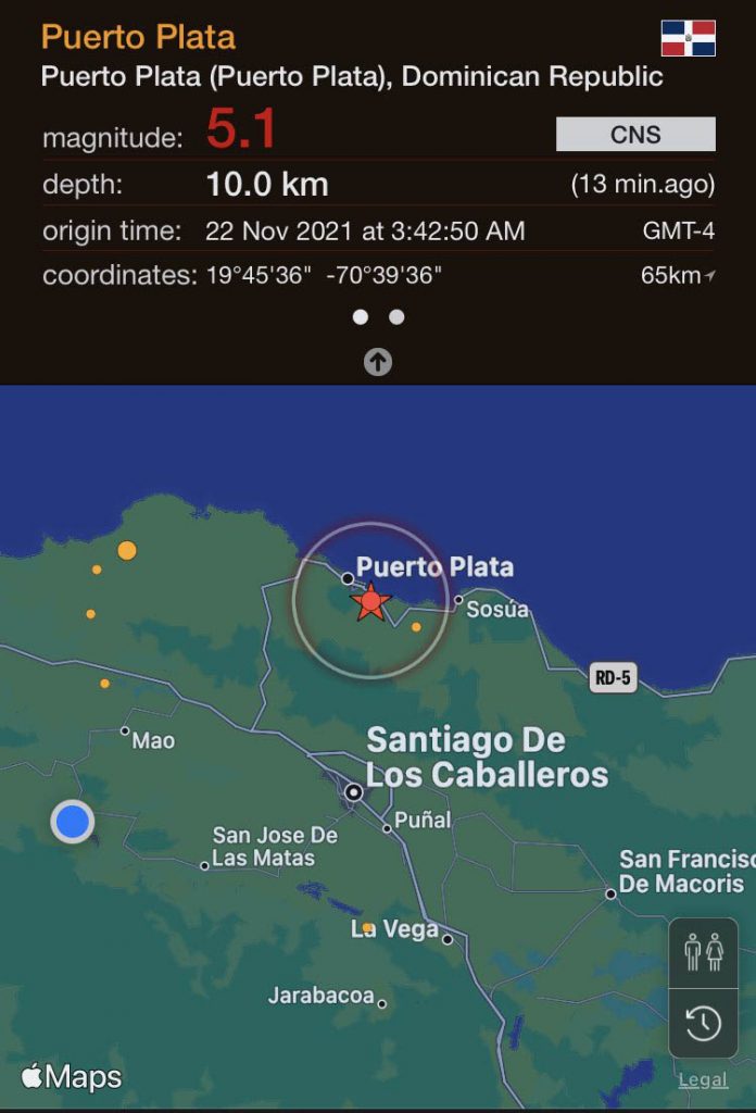 sismo en Republica dominicana eljacaguero