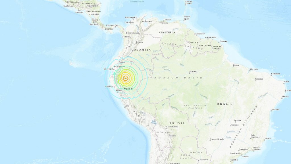 terremoto de 75 grados se registro en Peru1