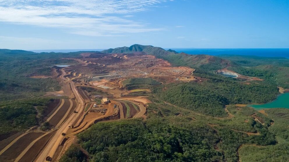 mina de niquel de Prony Resources cerca de la capital de Nueva Caledonia