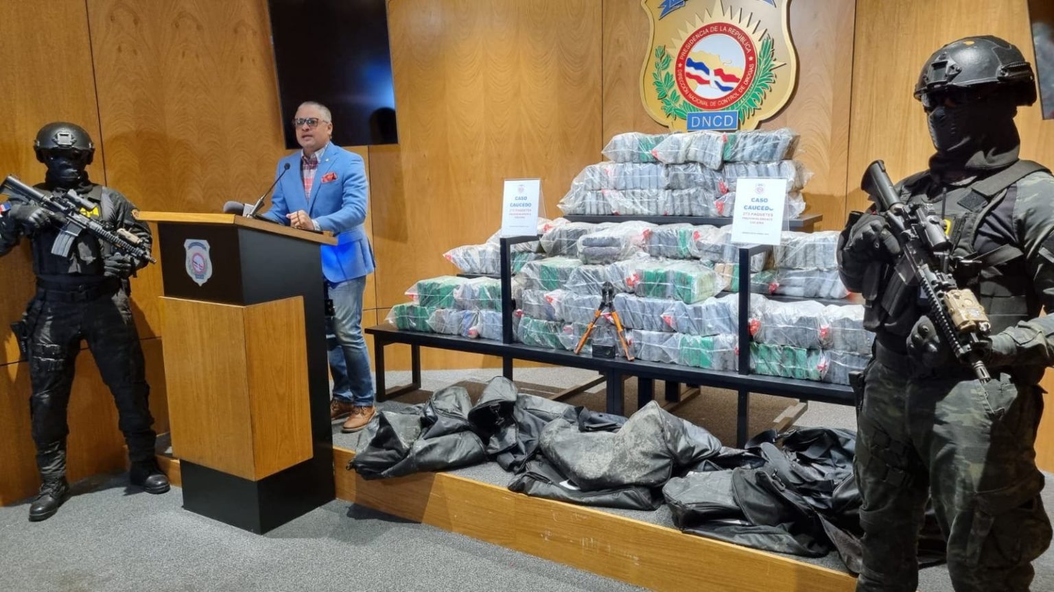 DNCD ocupa otros 273 paquetes de cocaina en Puerto Caucedo