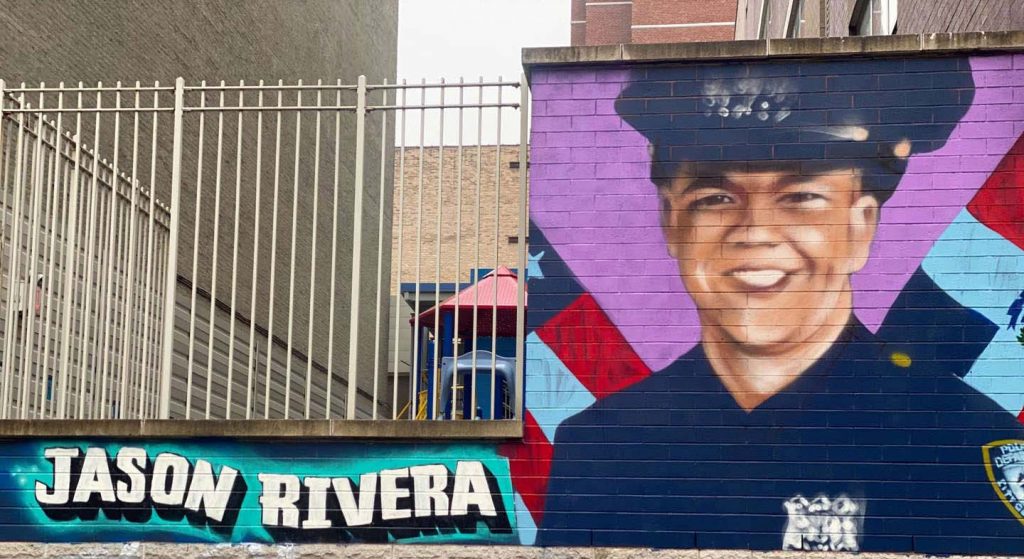 Jason Rivera Mural inmortaliza al asesinado policia dominicano