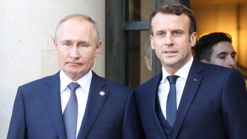 Putin y Macron mantuvieron una conversacion telefonica