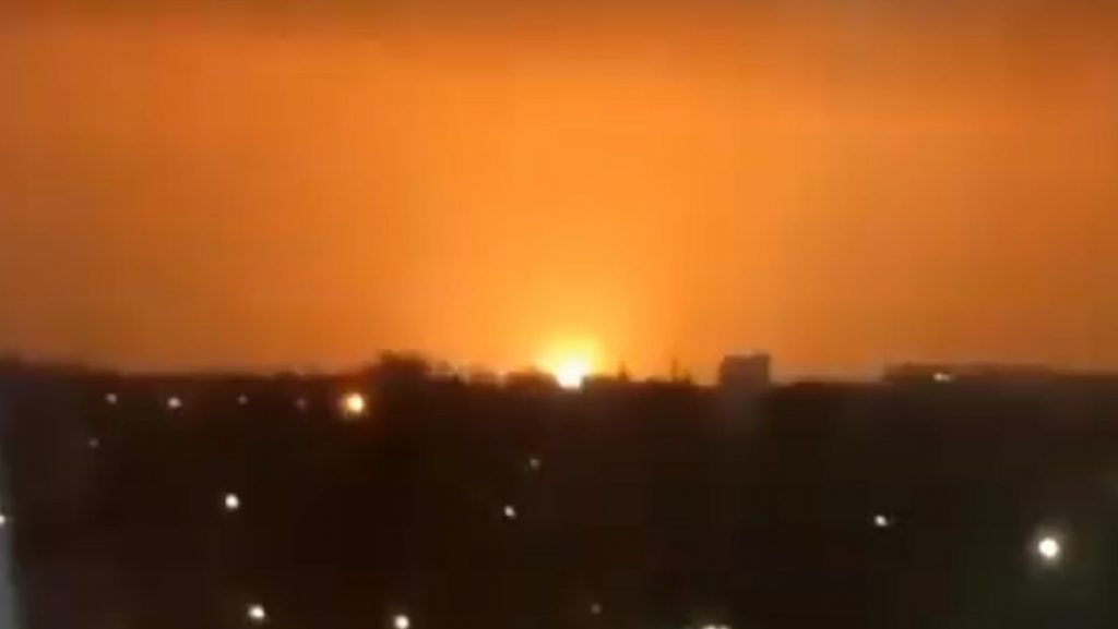 incendia un gasoducto en la ciudad de Lugansk tras una explosion