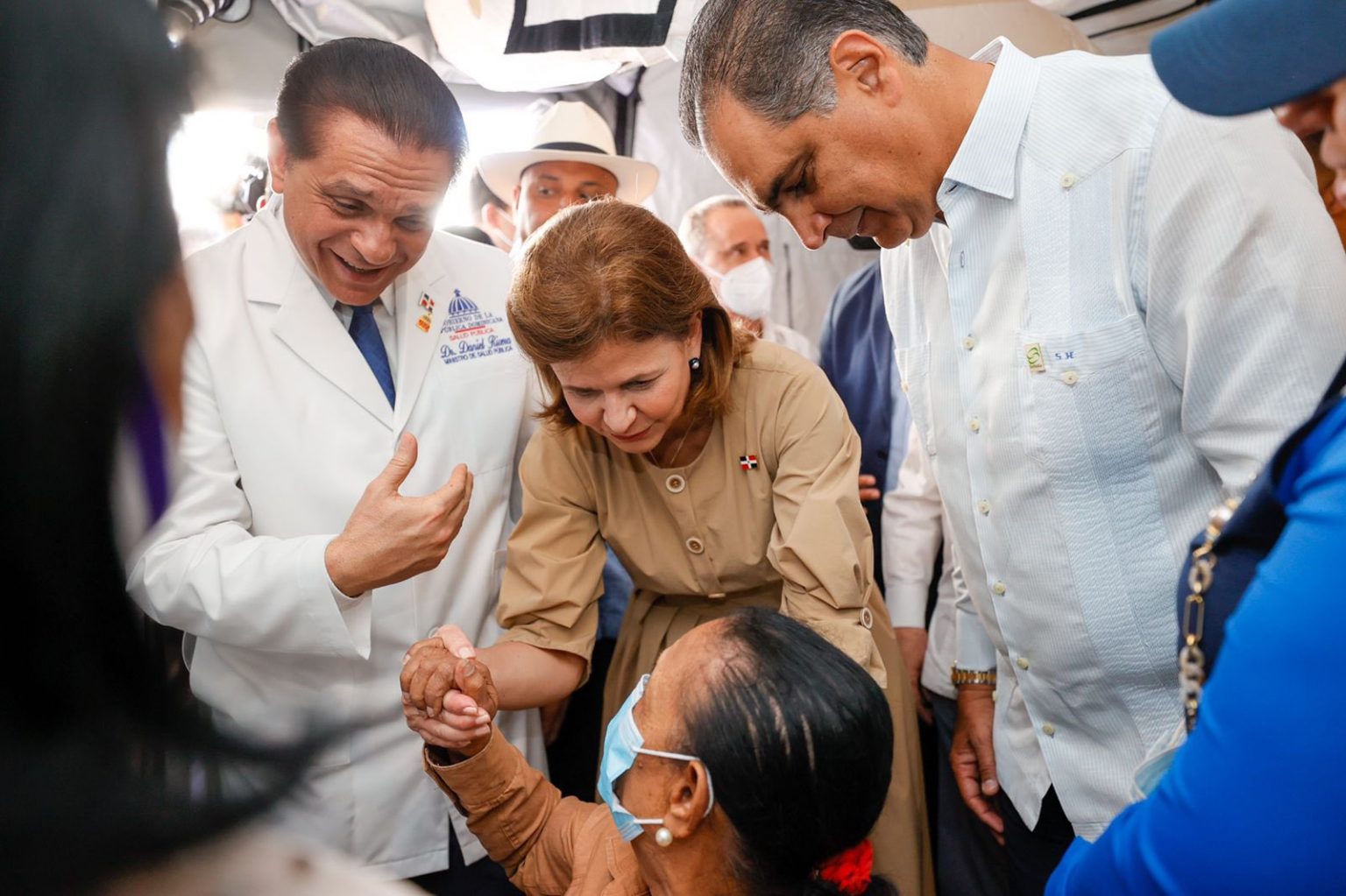 Raquel Pena y el ministro de Salud Publica Daniel Rivera