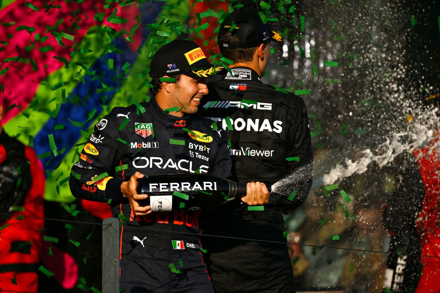 Checo Perez se sube al podio en una extenuante carrera en el Gran Premio de Australia