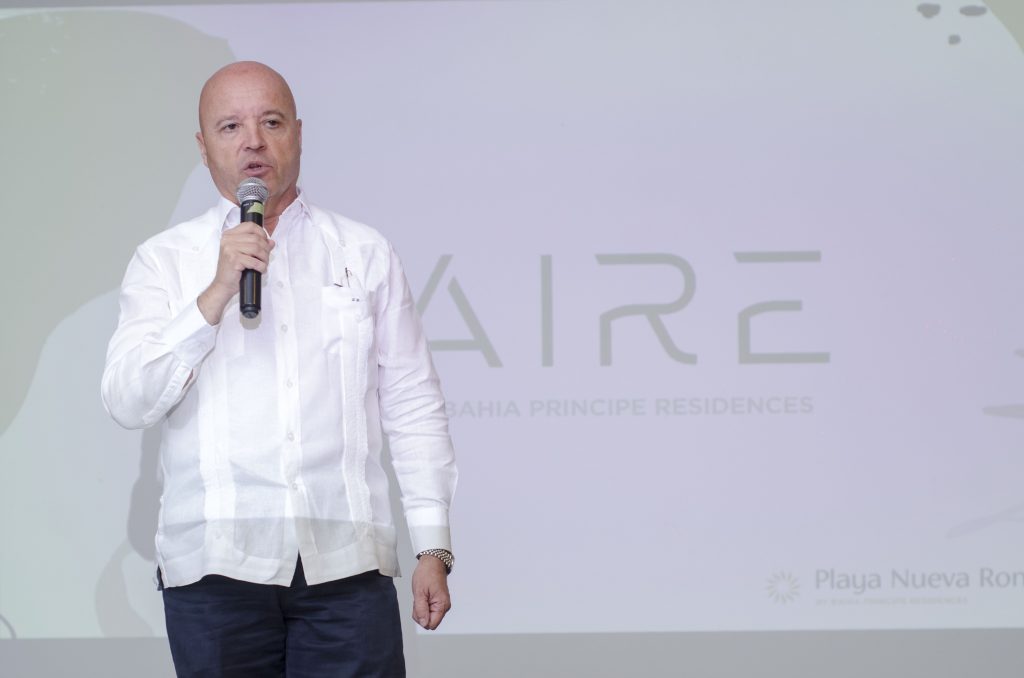 Playa Nueva Romana invierte más de 3 millones de dólares en AIRE by Bahia Principe Residences, su nuevo centro de ocio y negocio Jesus Duran Consejero Delegado de Grupo Pinero en RD