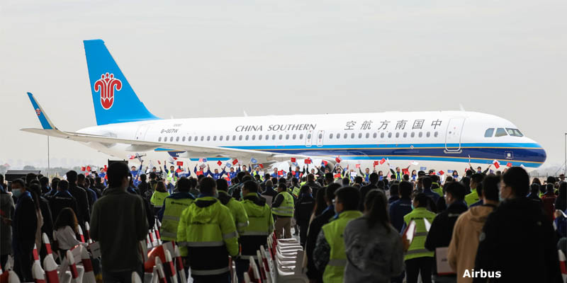 avion chino el Airbus A320 eljacaguero2