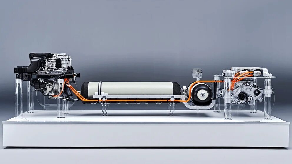 BMW iX5 Hydrogen consta de un motor electrico y dos tanques de hidrogeno gaseoso