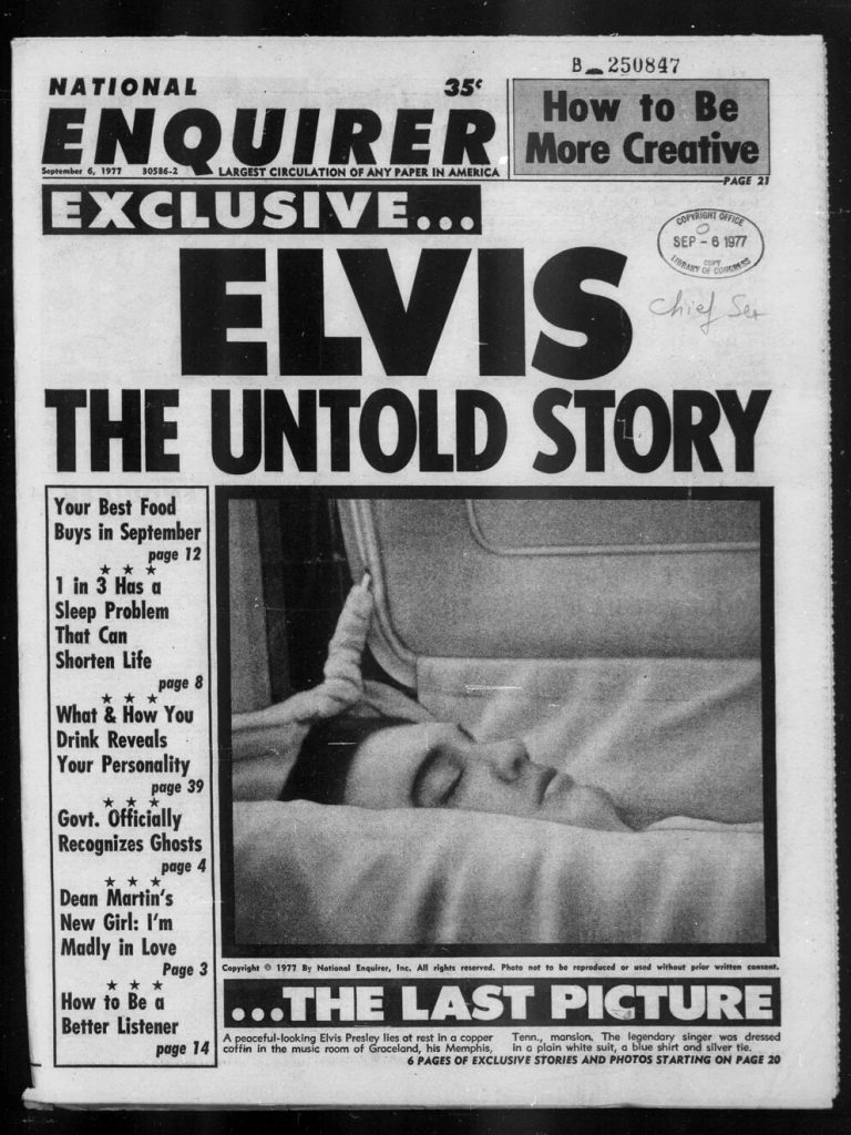 Elvis Presley el velatorio